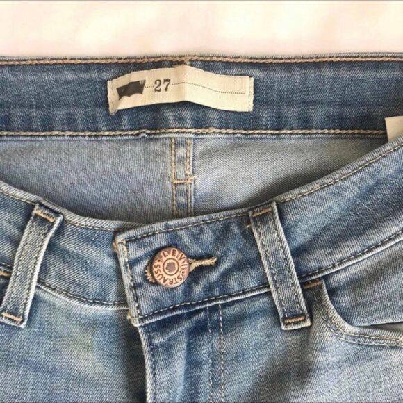Womens Levis 11997 Legging Slim Skinny Stretch Blue Jeans W27 L30 Light EEUC! - Picture 3 of 12